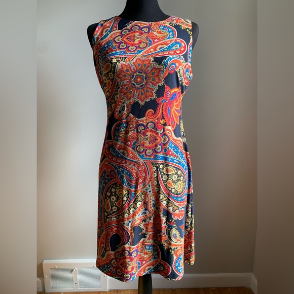 Tommy Hilfiger paisley shift dress size 4 - Picture 2 of 8